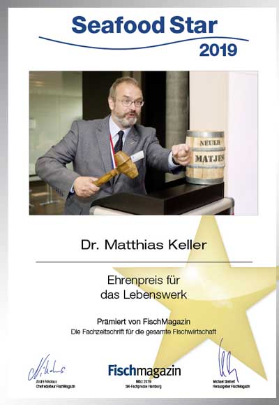 Dr. Matthias Keller-Parkett Star Urkunde Dr. Matthias Keller