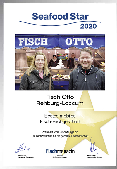 Fisch Otto-Parkett Star Urkunde Fisch Otto
