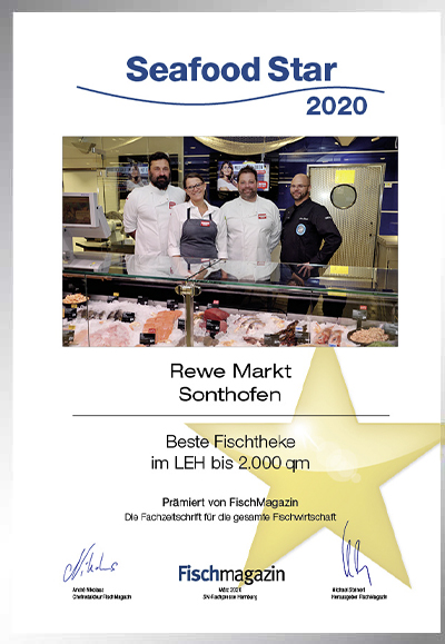 Rewe Markt Sonthofen-Parkett Star Urkunde Rewe Markt Sonthofen