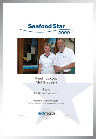 Fisch Jakob-Parkett Star Urkunde Fisch Jakob