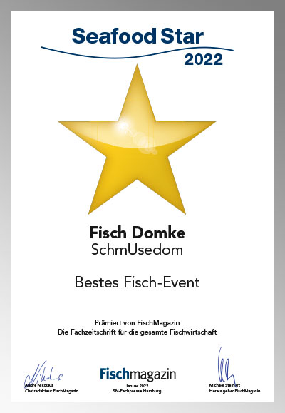 Fisch Domke-Parkett Star Urkunde Fisch Domke