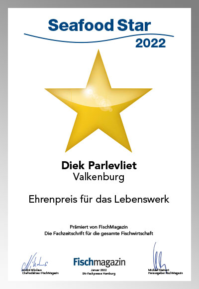 Diederik (Diek) Parlevliet-Parkett Star Urkunde Diederik (Diek) Parlevliet