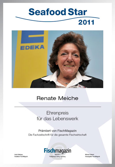Renate Meiche
Vertriebsspartenleiterin Fisch
Edeka Minden-Hannover GmbH-Parkett Star Urkunde Renate Meiche
Vertriebsspartenleiterin Fisch
Edeka Minden-Hannover GmbH