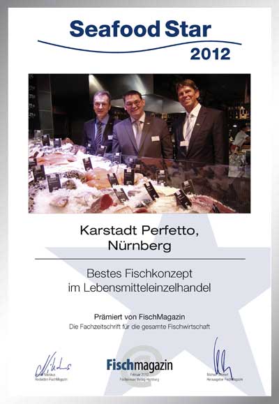 Karstadt Perfetto-Parkett Star Urkunde Karstadt Perfetto