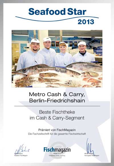 Metro Cash & Carry Berlin Friedrichshain-Parkett Star Urkunde Metro Cash & Carry Berlin Friedrichshain