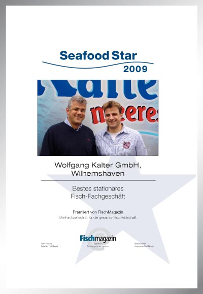 Fisch Kalter-Parkett Star Urkunde Fisch Kalter