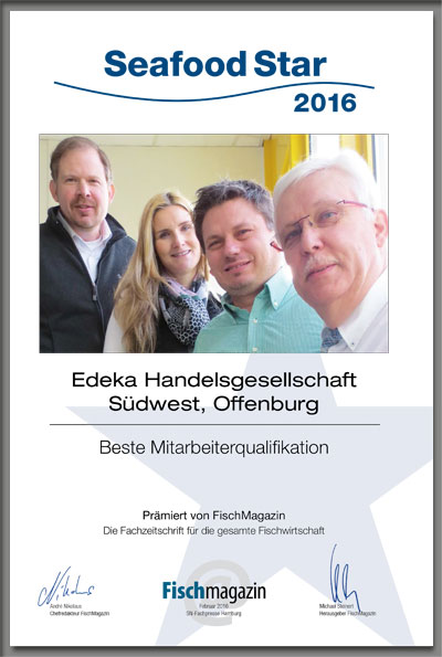 Edeka Handelsgesellschaft Südwest mbH-Parkett Star Urkunde Edeka Handelsgesellschaft Südwest mbH