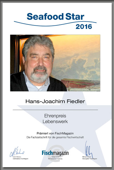 H.-J. Fiedler Meeresdelikatessen GmbH-Parkett Star Urkunde H.-J. Fiedler Meeresdelikatessen GmbH