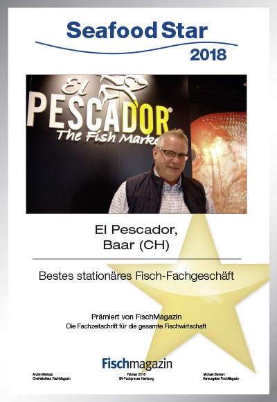 El Pescador - The Fish Market-Parkett Star Urkunde El Pescador - The Fish Market