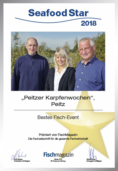 Peitzer Edelfisch Handelsgesellschaft mbH-Parkett Star Urkunde Peitzer Edelfisch Handelsgesellschaft mbH