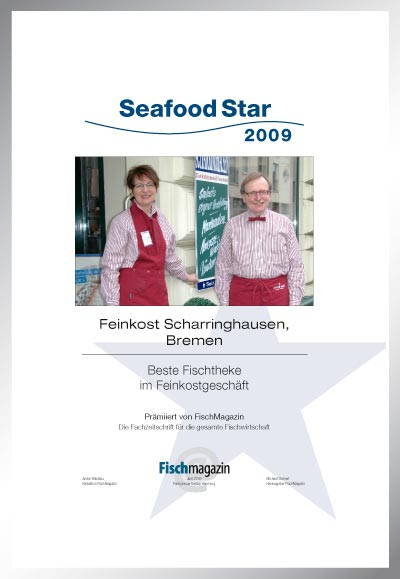 Feinkost Scharringhausen-Parkett Star Urkunde Feinkost Scharringhausen