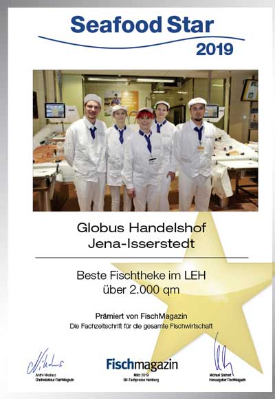 Globus Handelshof GmbH & Co. KGH-Parkett Star Urkunde Globus Handelshof GmbH & Co. KGH